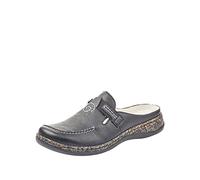 Rieker - 46393, Zuecos Mujer, Negro (Schwarz), 42 EU