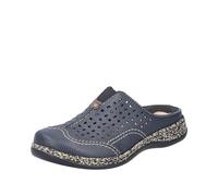Rieker 46395, Zuecos Mujer, Azul, 39 EU