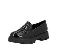 Rieker 47550, Mocasines Mujer, Negro, 39 EU