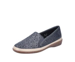Rieker 47666, Mocasín Mujer, Azul, 40 EU