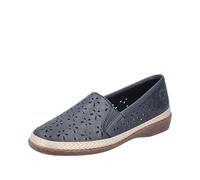 Rieker 47666, Mocasín Mujer, Blue, 39 EU