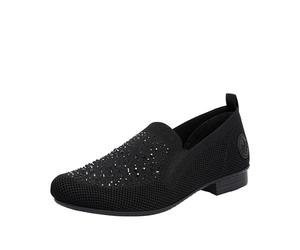 Rieker 51989, Mocasín Mujer, Schwarz, 38 EU