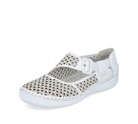 Rieker 52565, Zapatos Tipo Ballet Mujer, Blanco, 39 EU