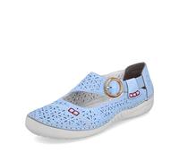Rieker 52569, Zapatos Tipo Ballet Mujer, Blau, 37 EU