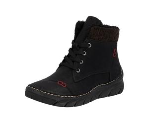 Rieker 55031, Botas con Cordones Mujer, Negro, 38 EU