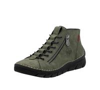 Rieker 55048 - Botas cortas para mujer, color verde, talla 36 EU, verde, 36 EU