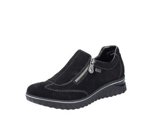 Rieker 59071, Mocasín Mujer, Negro, 39 EU