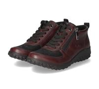 Rieker 59541-30 Botas con cordones textiles y sintéticos para mujer en rojo combinado, Color rojo., 39 EU
