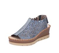 Rieker 60355, Sandalia Mujer, Azul, 40 EU