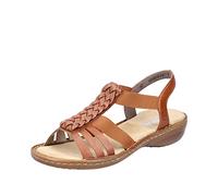 Rieker 60809, Sandalia Mujer, marrón, 41 EU