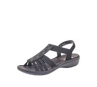 Rieker 60870 Mujer Sandalias Punta Cerrada, Negro (Schwarz 00), 42 EU