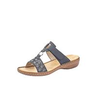 Rieker 60871 Mujer Mules, Azul (Pazifik 14), 38 EU