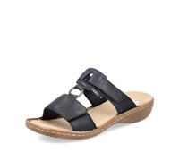 Rieker - 60885, Mules Mujer, Negro (Schwarz), 37 EU