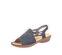 Rieker 608D1-14, Sandalias Punta Cerrada Mujer, Blau (Pazifik 14), 38 EU