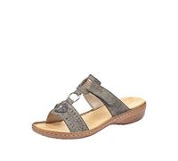 Rieker - 608k1, Mules Mujer, Gris (Stromboli), 37 EU