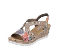 Rieker 61916, Sandalia Mujer, carbón, 39 EU