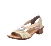 Rieker 62664, Sandalia Mujer, Beige, 39 EU