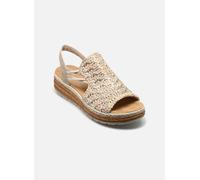 Rieker Sandalia Beige, Beige Plata Acantilado, 42 EU