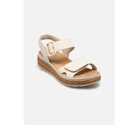 Rieker Sandalias clásicas de las mujeres 62760, sandalias de las mujeres, Beige 60, 40 EU Weit