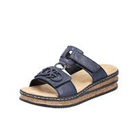 Rieker 62936, Sandalia Mujer, Azul, 42 EU