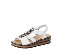 Rieker 629y2, Sandalias Mujer, Blanco, 41 EU