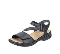 Rieker 64561, Sandalias Mujer, Negro, 40 EU