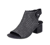 Rieker 64670, Sandalia Mujer, Negro, 39 EU