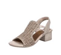 Rieker 64962, Sandalias Mujer, Beige, 38 EU
