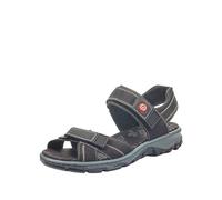 Rieker - 68851, Sandalias Punta Cerrada Mujer, Negro (Schwarz/schwarz), 39 EU