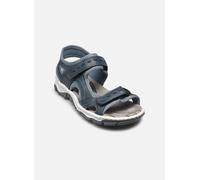 Rieker Sandalias clásicas de las mujeres 68866, sandalias de las mujeres, Azul 12, 36 EU Schmal