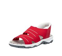 Rieker 68895, Sandalias de Trekking Mujer, Rojo, 41 EU