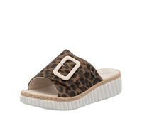 Rieker 69253, Pantuflas Mujer, Leopardo, 41 EU