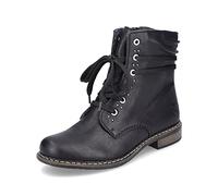 Rieker Mujer Botines 71218, señora Botines con Cordones,Botas con Cordones,Botas de Chukka,Botas Cortas,Negro (Schwarz / 00),40 EU / 6.5 UK