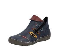 Rieker 72581, Botas Cortas Mujer, Azul, 40 EU