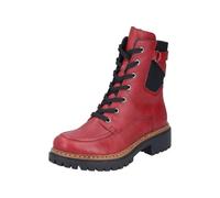 Rieker 72639, Botas con Cordones Mujer, Rojo, 38 EU