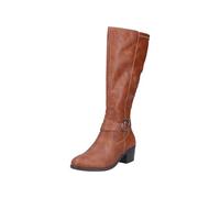Rieker 73990 - Botas de caña alta para mujer, color marrón, talla 38 EU, marrón, 38 EU
