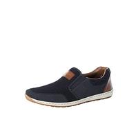 Rieker 8869 Hombre Mocasines, Azul (Pazifik/Navy/Amaretto 14), 41 EU
