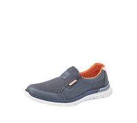 Rieker B4870 Hombre Zapatillas sin Cordones, Azul (Denim/Atlantis/Weiss), 44 EU