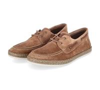 Rieker B5220-22 - Mocasines para hombre (piel rugosa, talla 40), color marrón, marrón, 46 EU