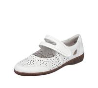 Rieker Bailarina para Mujer, 47675, Color Blanco, Talla 40 EU, Blanco, 40 EU