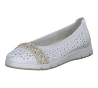 Rieker Bailarina para Mujer L3062, Blanco, 37 EU