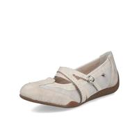 Rieker Bailarinas clásicas para mujer 41250, Planas, plantilla suelta, Beige 60, 40 EU Schmal