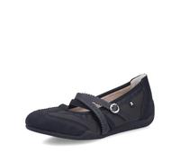 Rieker Bailarinas clásicas para mujer 41250, Planas, plantilla suelta, Negro 00., 43 EU Schmal