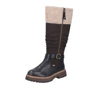 Rieker 93092, Botas de caña Alta Mujer, Negro, 38 EU