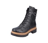 Rieker Botas con cordones para mujer 75633, Negro, 38 EU