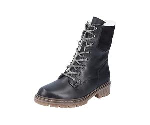 Rieker Botas con cordones para mujer Y9232, Negro, 42 EU