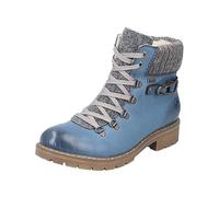 Rieker Botas con cordones Y9131 para mujer, azul, 36 EU