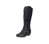 Rieker Botas de caña alta para mujer, color negro, talla 41 EU 93670, Negro, 41 EU