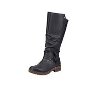 Rieker Botas de caña alta para mujer Z4776, Negro, 40 EU