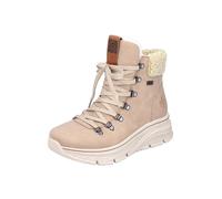 Rieker Mujer Botas 48034, señora Botas de Invierno,Plantilla Desmontable,Repelente,riekerTEX,Botas de Cordones,cálidas,Marrón (Braun / 20),37 EU / 4 UK
